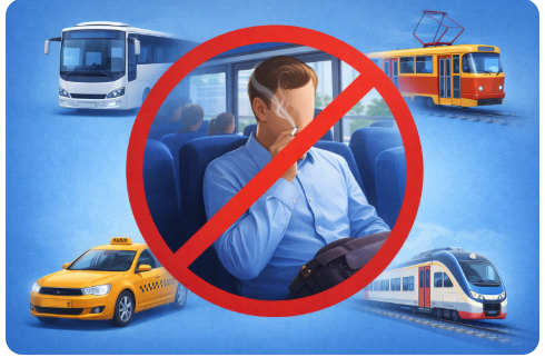 Куріння у транспорті загального користування (всіх видів)